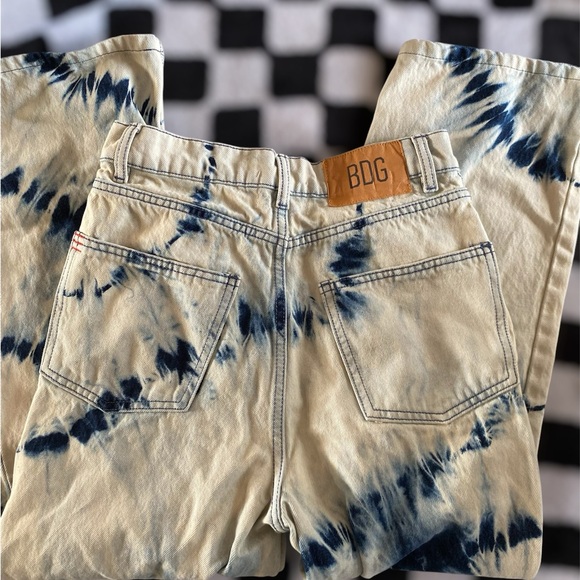 BDG Tie-Dye Straight Wide Leg Jeans - Picture 2 of 7
